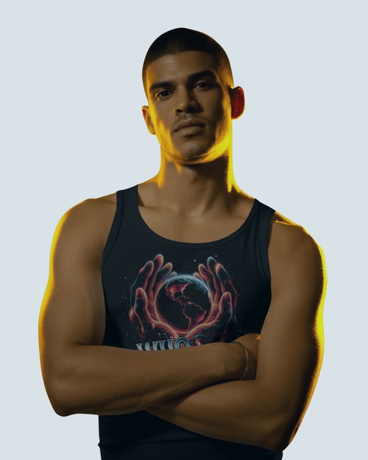 Male Tank Top Who Are You?