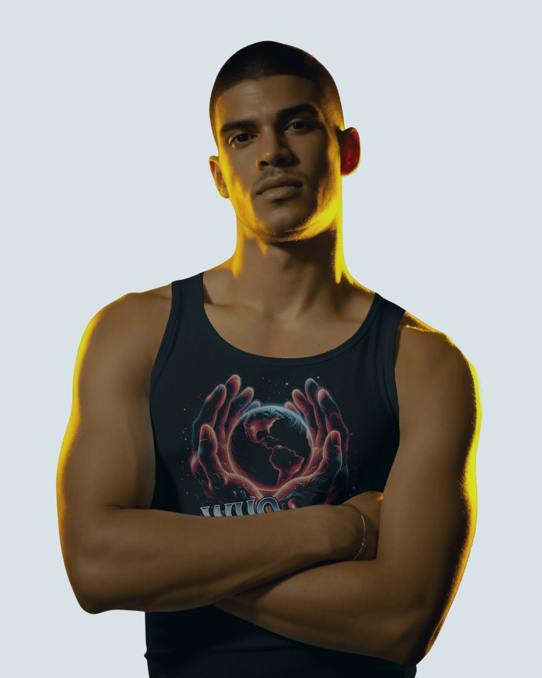 Male Tank Top Who Are You?