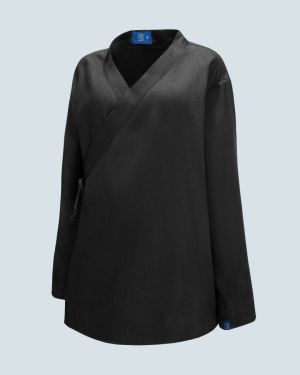 Linen Kimono Shirt Black