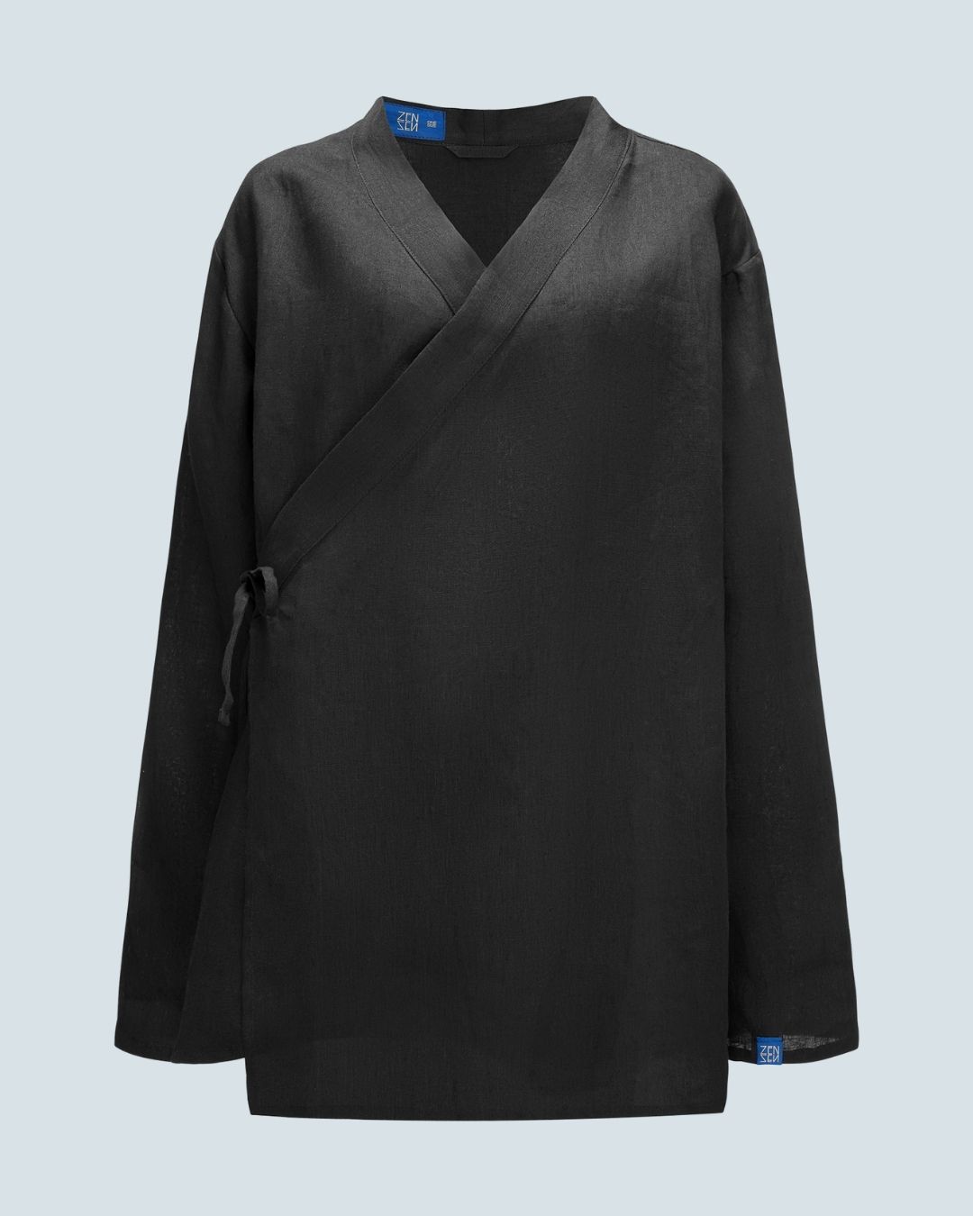 Linen Kimono Shirt Black