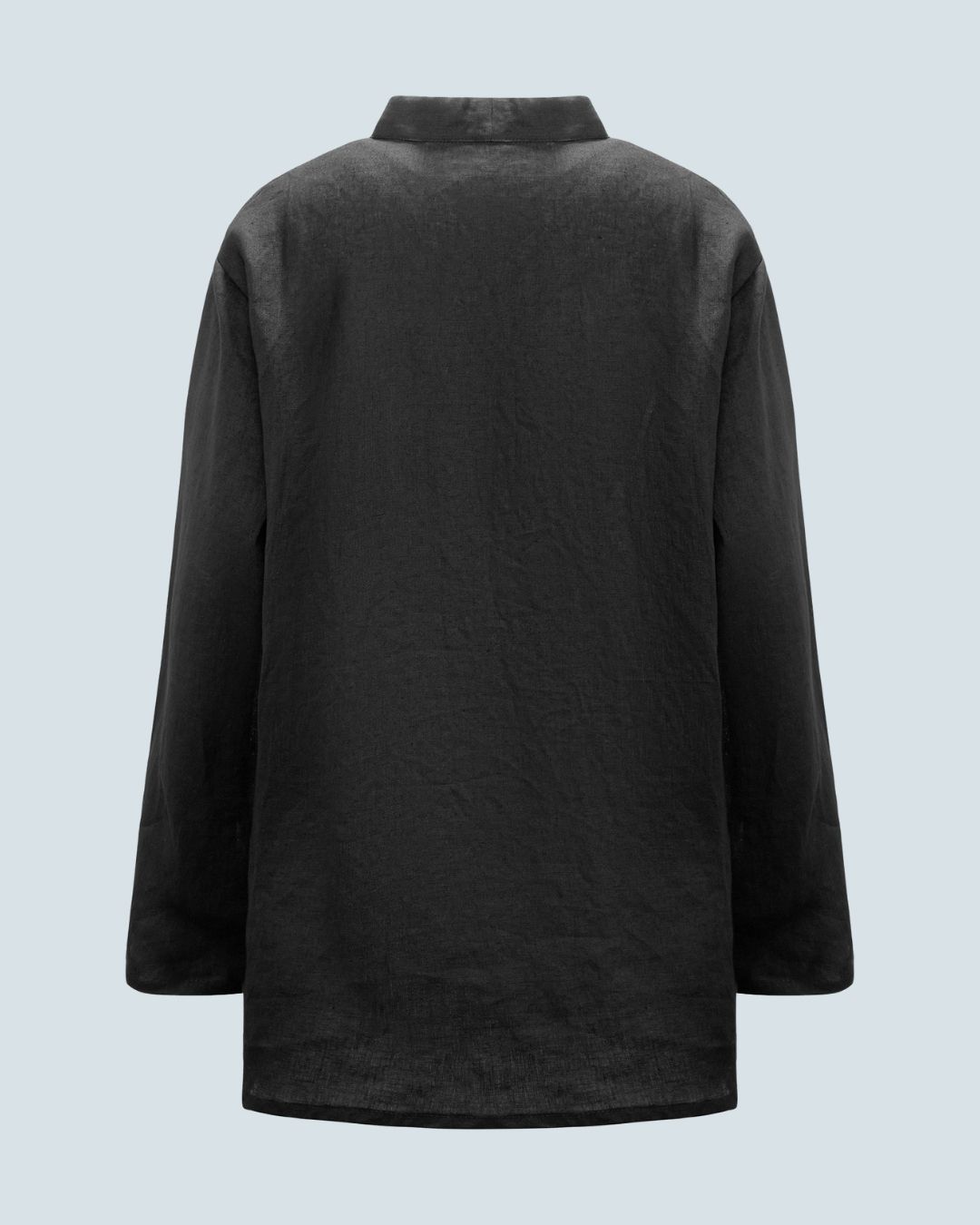 Linen Kimono Shirt Black