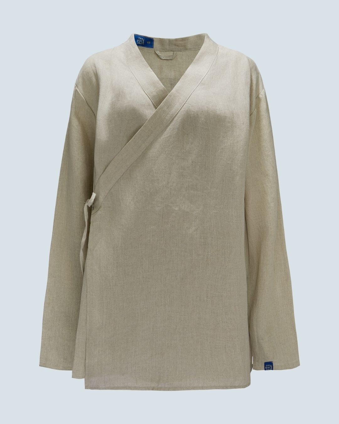 Linen Kimono Shirt Beige