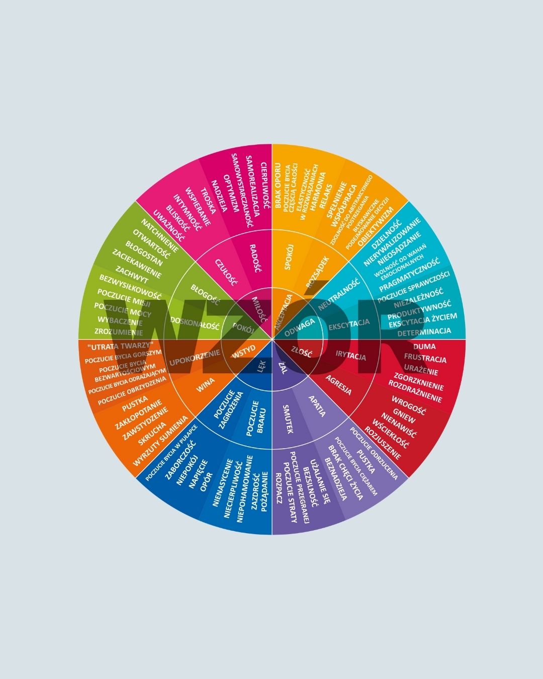 Koło emocji wg Hawkinsa – Kalendarz na rok 2026 – PRZEDSPRZEDAŻ