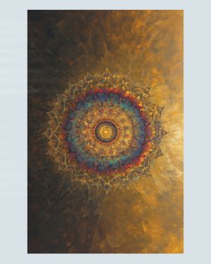 Mandala - Grafika na płótnie (wym. 80 cm x 130 cm)