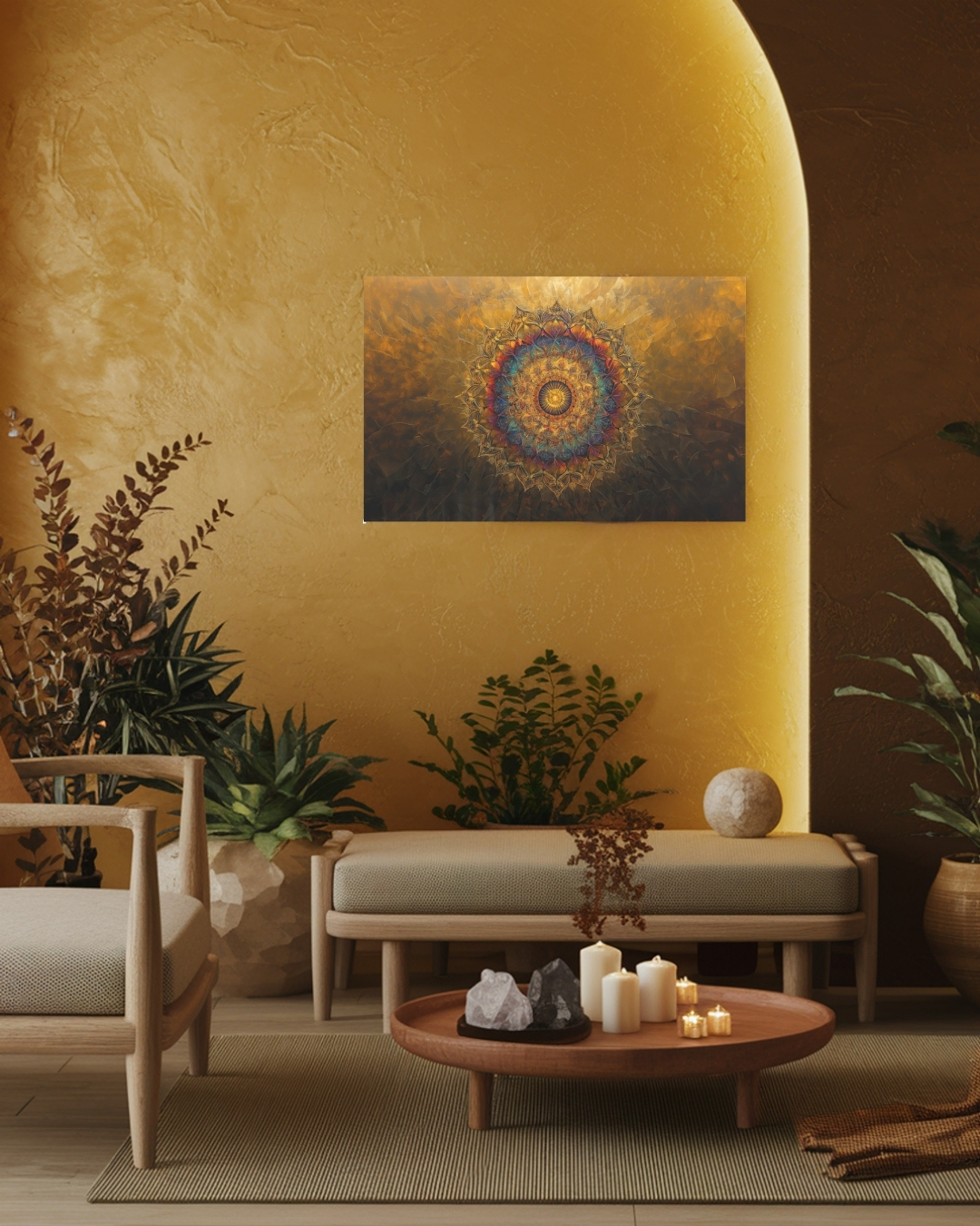 Mandala – Grafika na płótnie (wym. 80 cm x 130 cm)