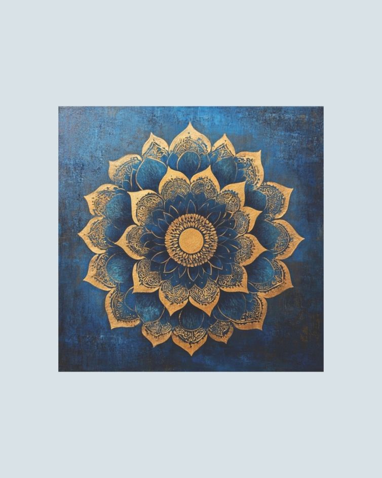 Mandala – Grafika na płótnie (wym. 90 cm x 90 cm)