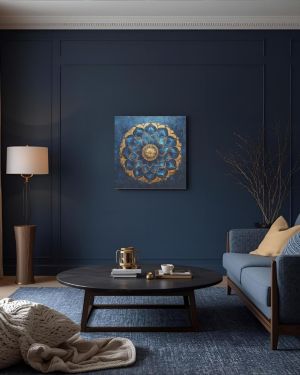 Mandala – Grafika na płótnie (wym. 90 cm x 90 cm)