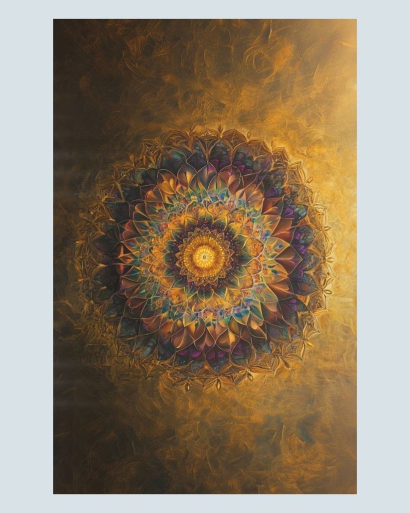 Mandala - Grafika na płótnie (wym. 80 cm x 130 cm)