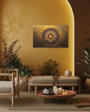 Mandala – Grafika na płótnie (wym. 80 cm x 130 cm)