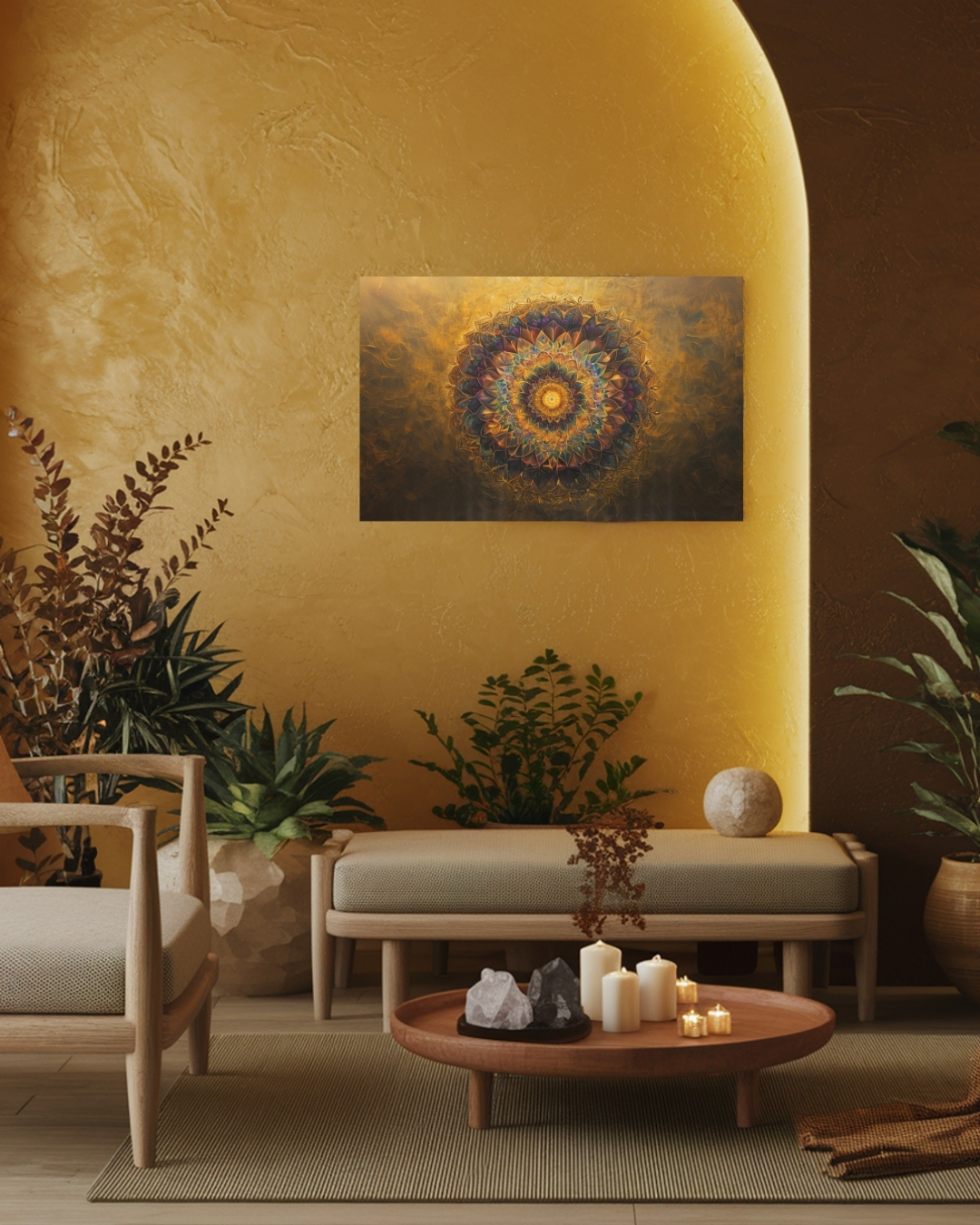 Mandala – Grafika na płótnie (wym. 80 cm x 130 cm)