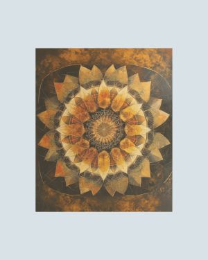 Mandala - Grafika na płótnie (wym. 100 cm x 120 cm)