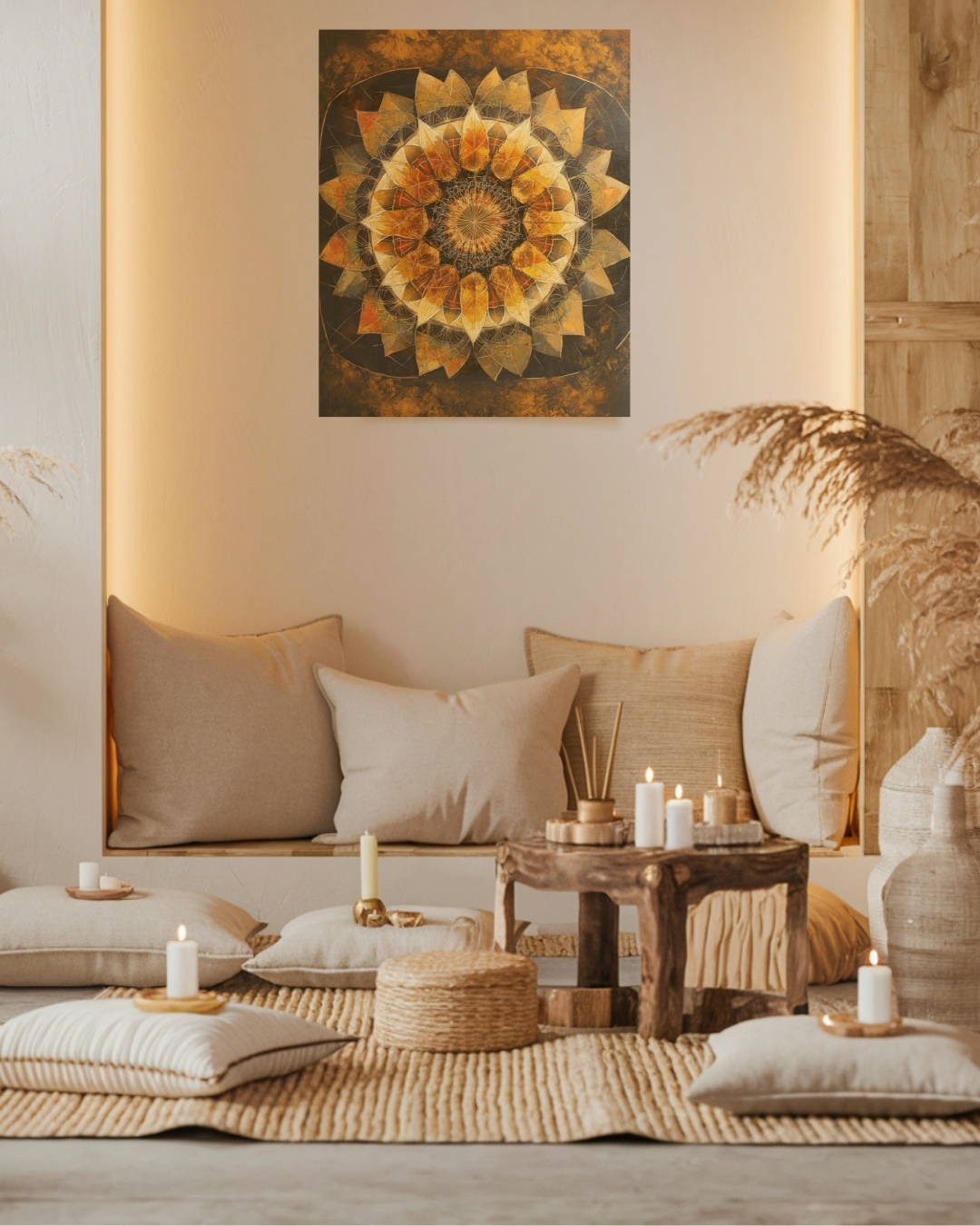 Mandala – Grafika na płótnie (wym. 100 cm x 120 cm)