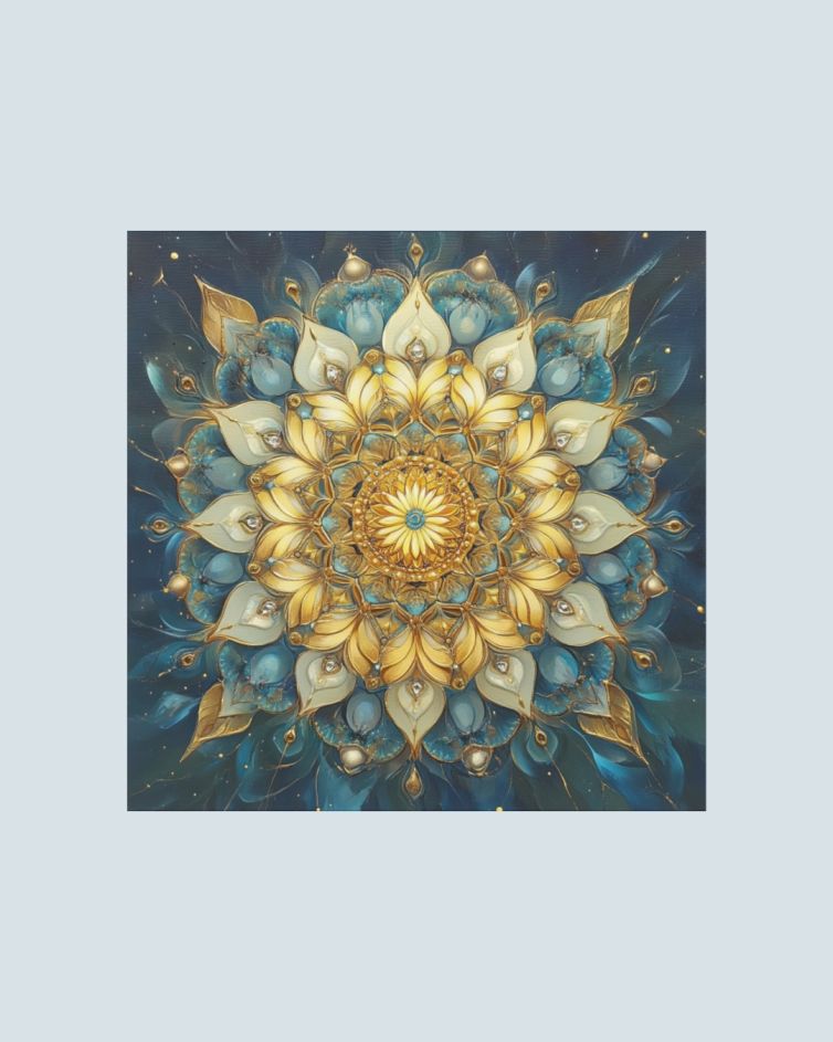 Mandala – Grafika na płótnie (wym. 100 cm x 100 cm)