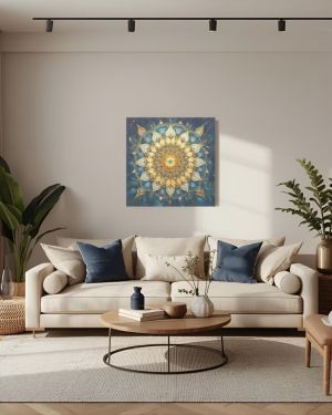 Mandala – Grafika na płótnie (wym. 100 cm x 100 cm)