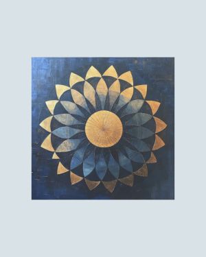 Mandala – Grafika na płótnie (wym. 90 cm x 90 cm)