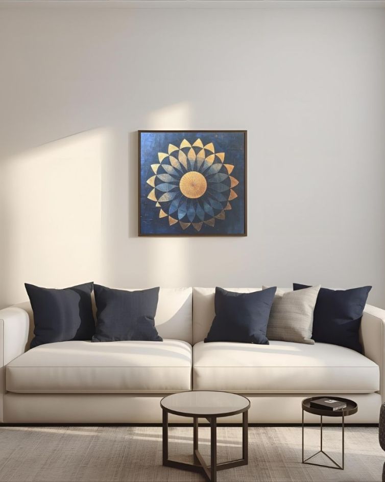 Mandala – Grafika na płótnie (wym. 90 cm x 90 cm)