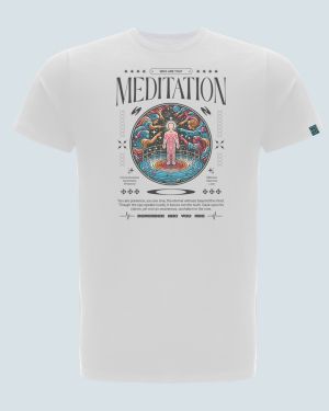 T-Shirt Medytacja Biały
